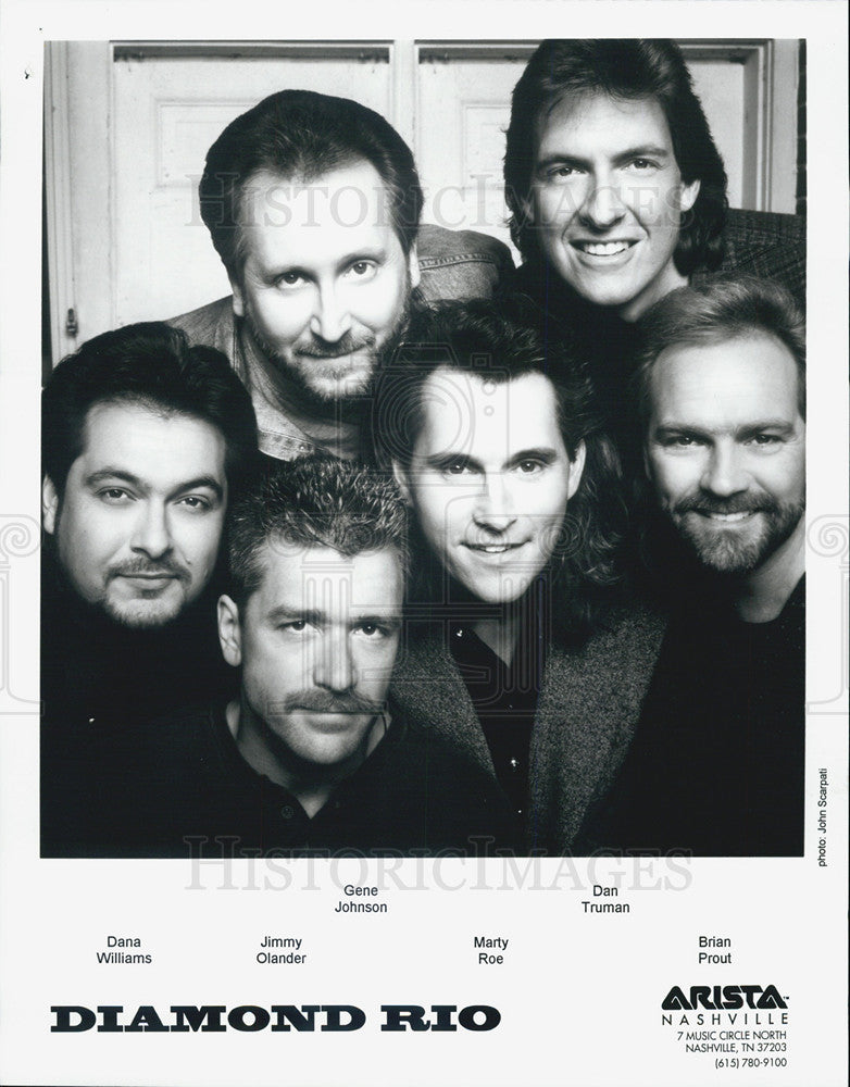 Country Music Band Diamond Rio Members Dana Williams And Marty Roe ...