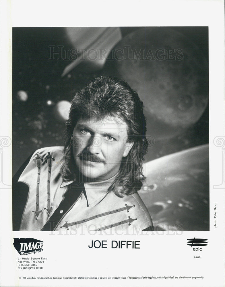 Musician Joe Diffie 1995 vintage promo photo print - Historic Images