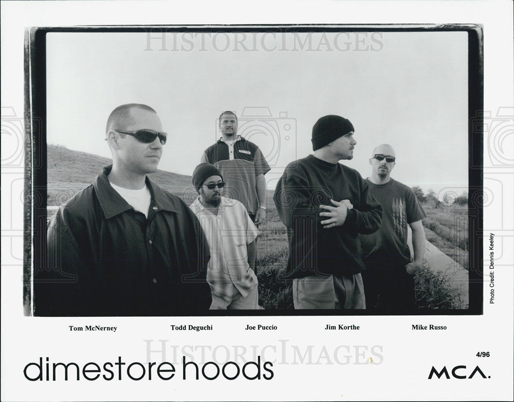 1996 Press Photo Dimestore Hoods Tom McNerney Todd Deguchi Joe Puccio - Historic Images