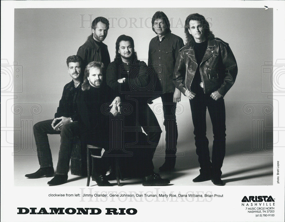 Press Photo of the music band Diamond Rio - Historic Images