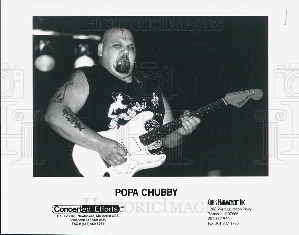 Press Photo Musician Popa Chubby - Historic Images