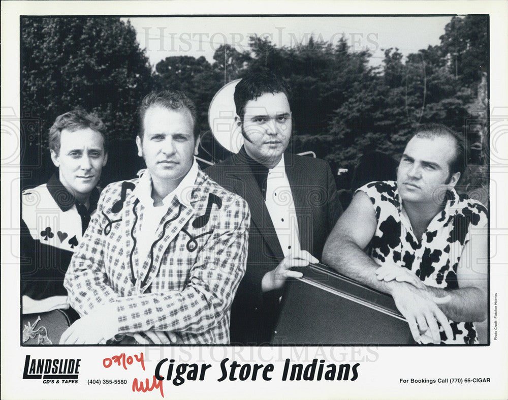 Press Photo Cigar Store Indians band - Historic Images