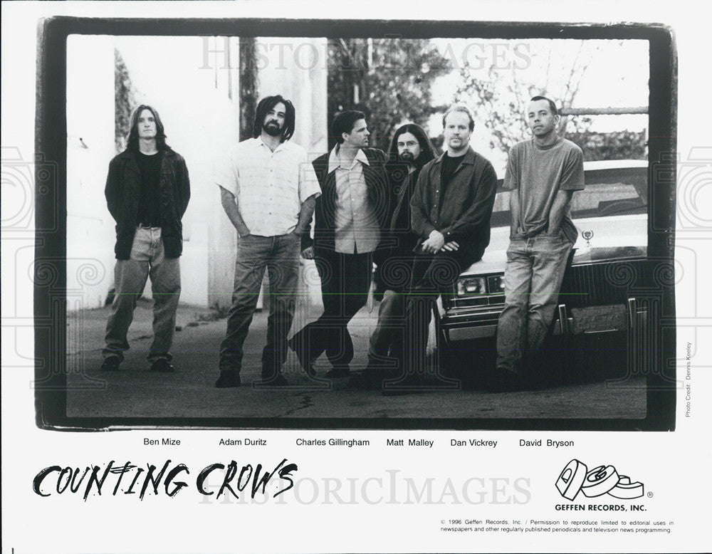 1996 Press Photo Geffen Records Present Counting Crows - Historic Images