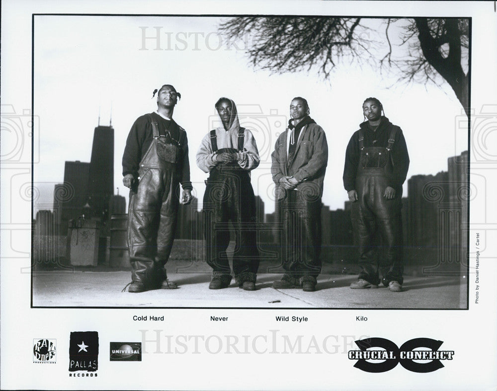 Press Photo Crucial Conflict Members Include Cold Hard Never Wild Style And Kilo - Historic Images