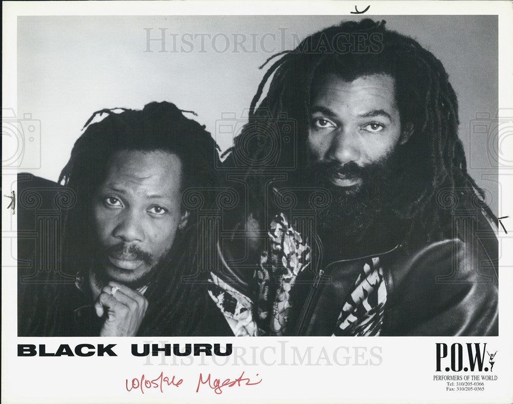 1996 Press Photo Music group, BLACK UHURU - Historic Images