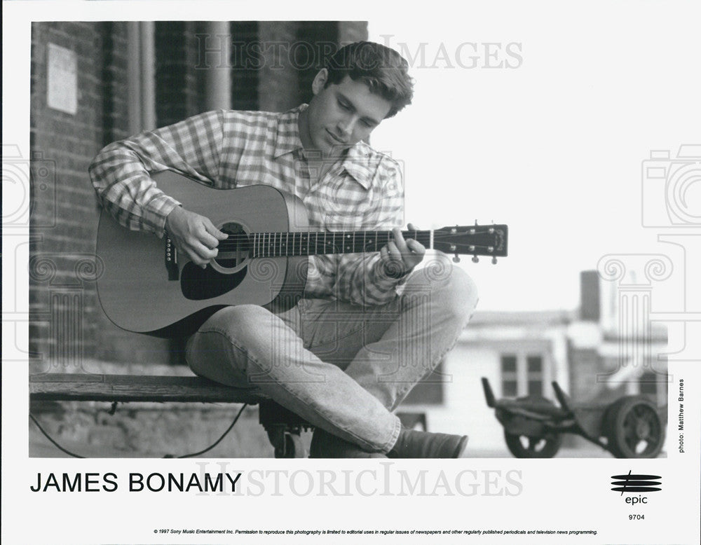 1997 Press Photo Guitarist James Bonamy musician - Historic Images