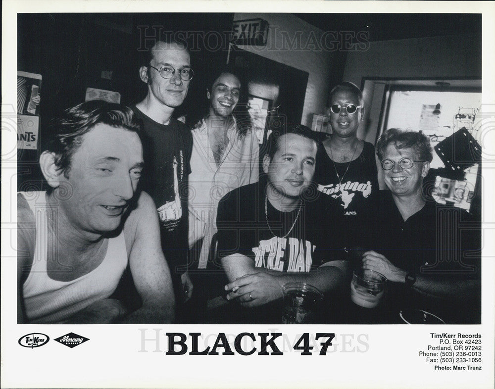 Press Photo of New York City based celtic rock band BLACK 47 - Historic Images