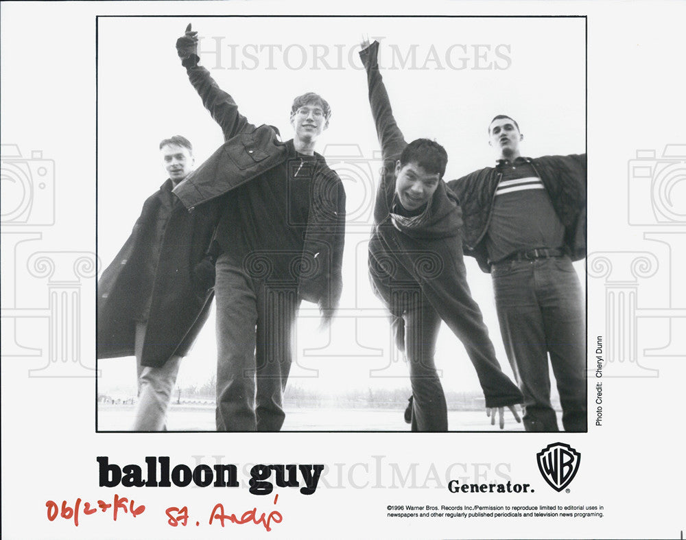 1996 Press Photo Band, Balloon Guy - Historic Images