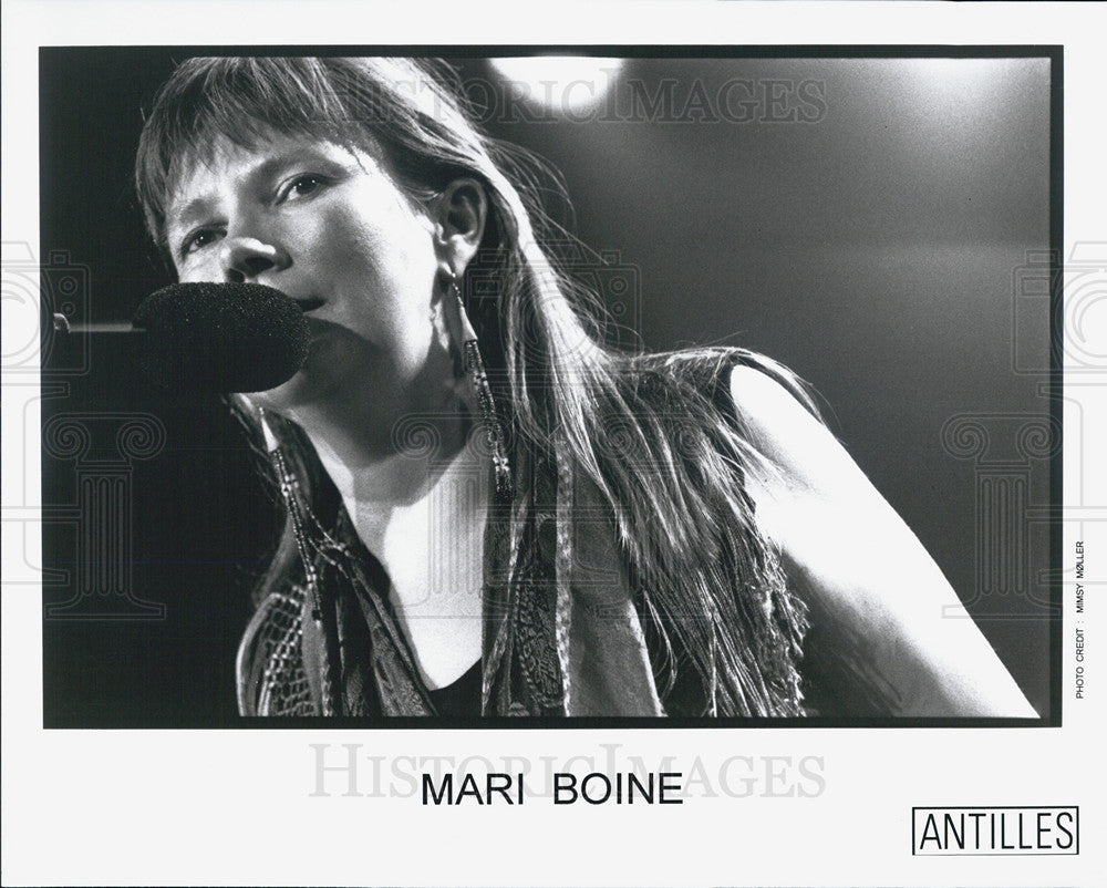 Press Photo Singer Mari Bonie - Historic Images