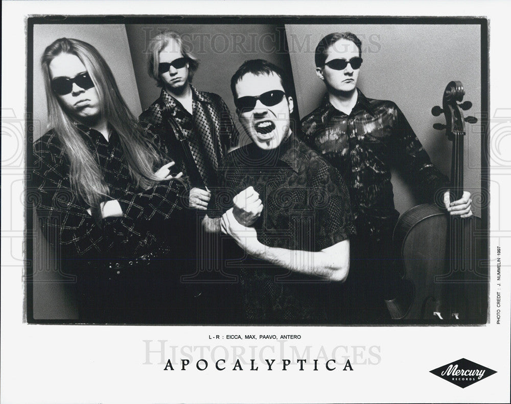 Press Photo Band,Apocalyptica,Eicca,Max,Paavo,Antero - Historic Images