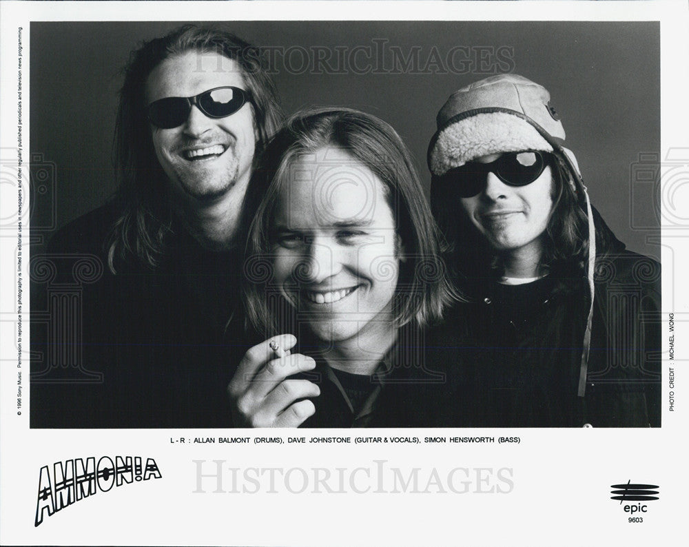 1998 Press Photo Ammonia Musicians band Allan Balmont Dave Johnstone Simon - Historic Images