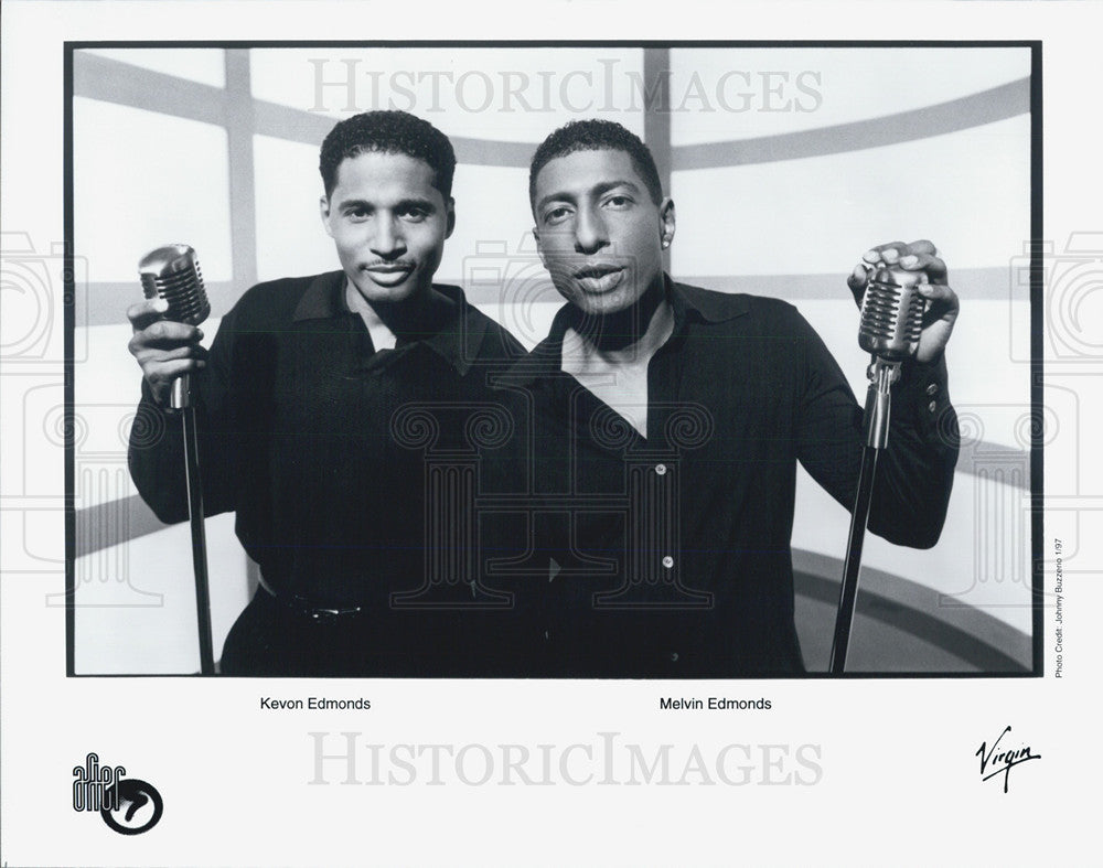 1997 Press Photo Kevon Edmonds Melvin Edmonds singers Entertainers - Historic Images