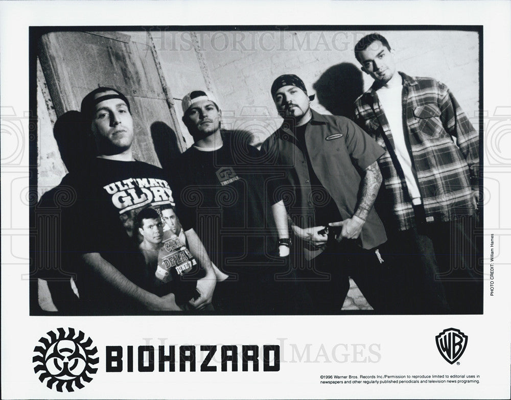 1996 Press Photo Musical Group Biohazard - Historic Images