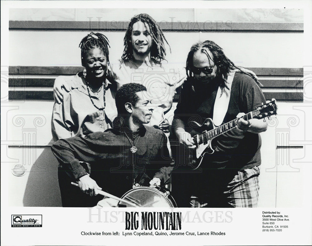 Press Photo of music band &quot;Big Mountain&quot; - Historic Images