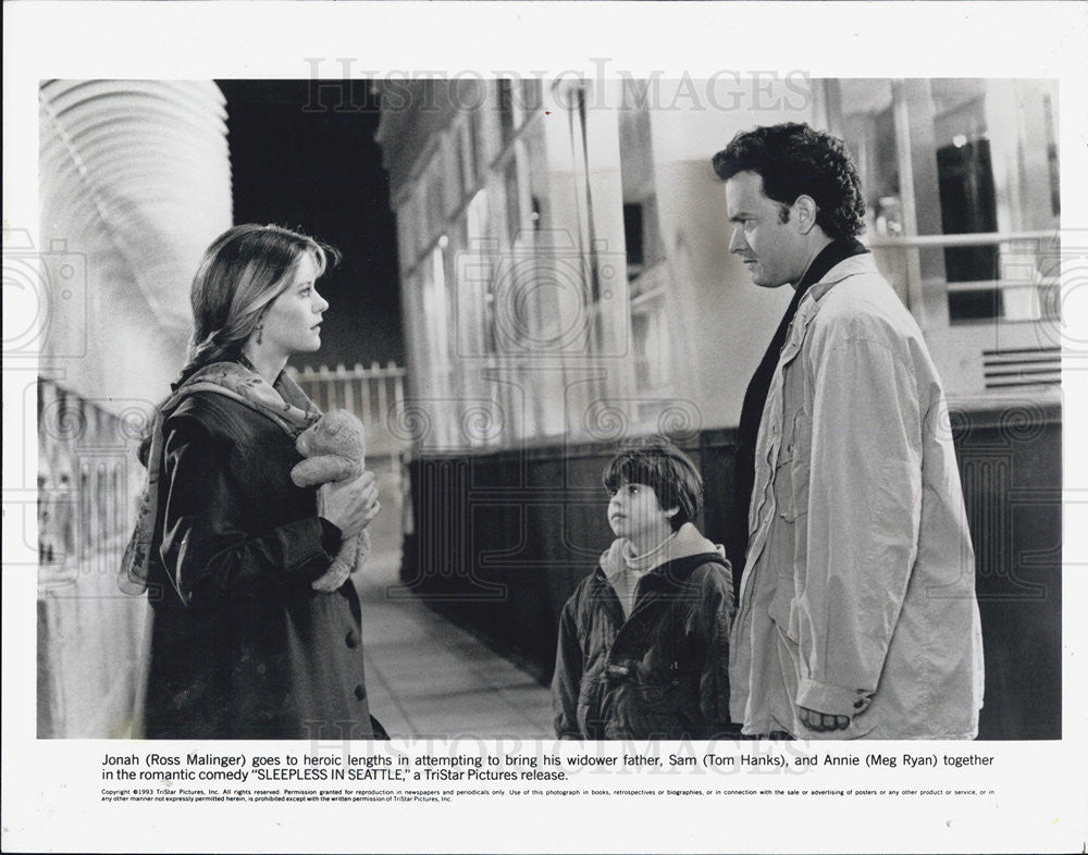 1993 Press Photo Meg Ryan and Tom Hanks in Sleepless in Seattle - Historic Images
