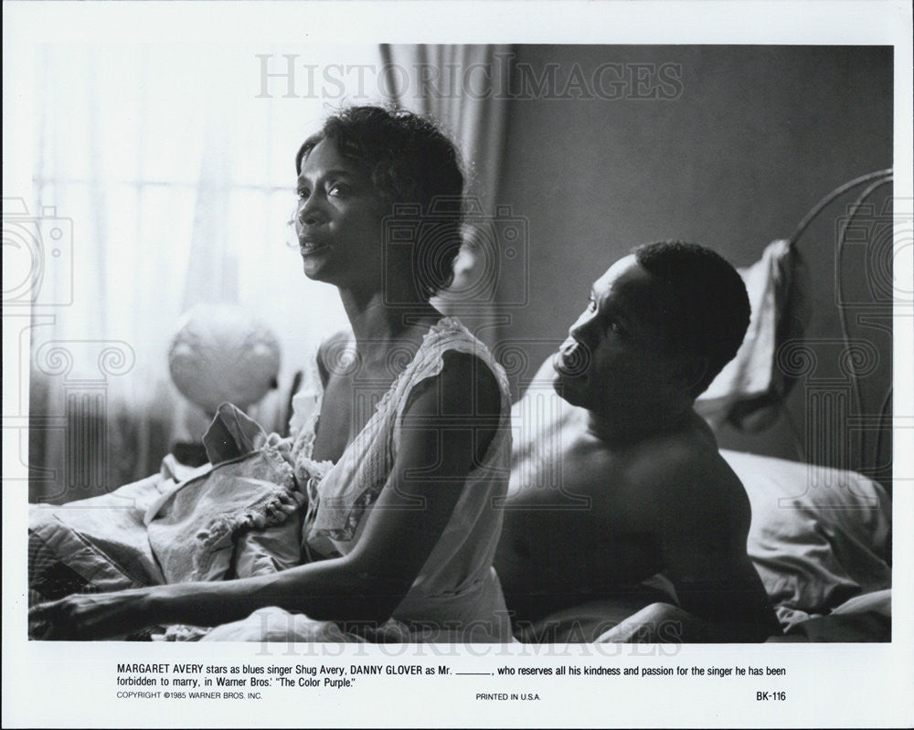1985 Press Photo Margaret Avery and Danny Glover in The Color Purple - Historic Images