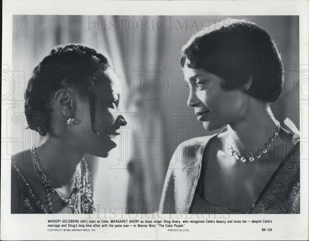 1985 Press Photo Whoopi Goldberg and Margaret Avery in The Color Purple - Historic Images