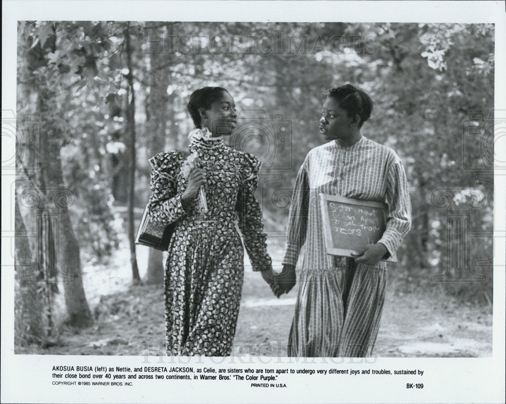 1985 Press Photo Akosua Busia &amp; Desreta Jackson in The Color Purple - Historic Images