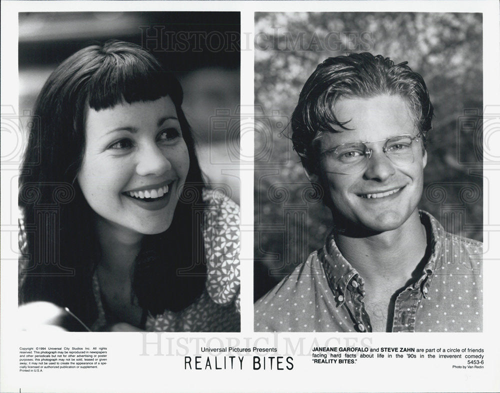 1994 Press Photo Janeane Garofalo &amp; Steve Zahn in Reality Bites - Historic Images