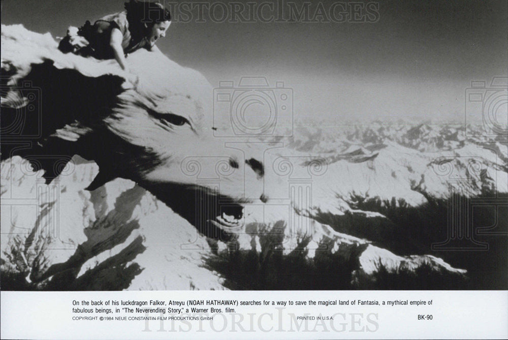 1984 Press Photo Noah Hathaway in &quot;The Neverending Story&quot; - Historic Images