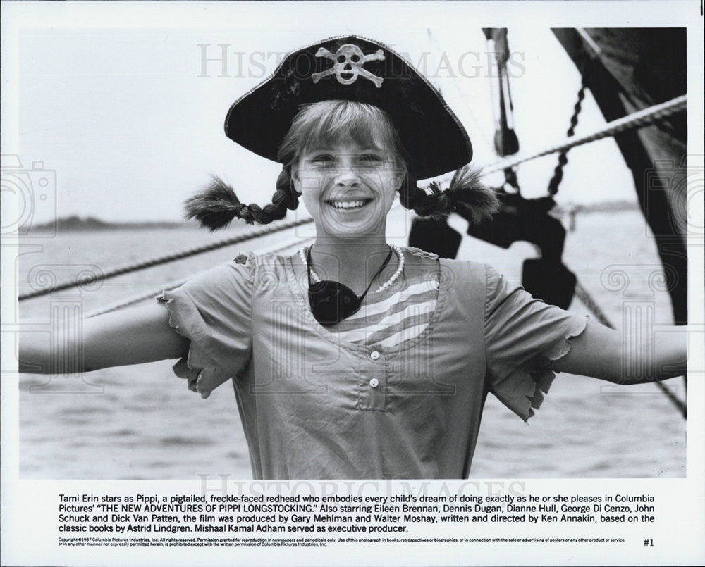 1987 Press Photo Tami Erin starring in &quot;The New Adventures of Pippi Longstocking - Historic Images