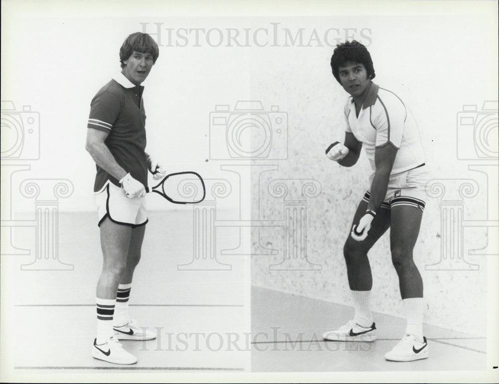 Press Photo Larry Wilcox and Eric Estrada of TV series CHiPS - Historic Images