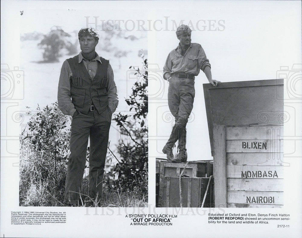 1984 Press Photo Robert Redford in &quot;Out of Africa&quot; - Historic Images