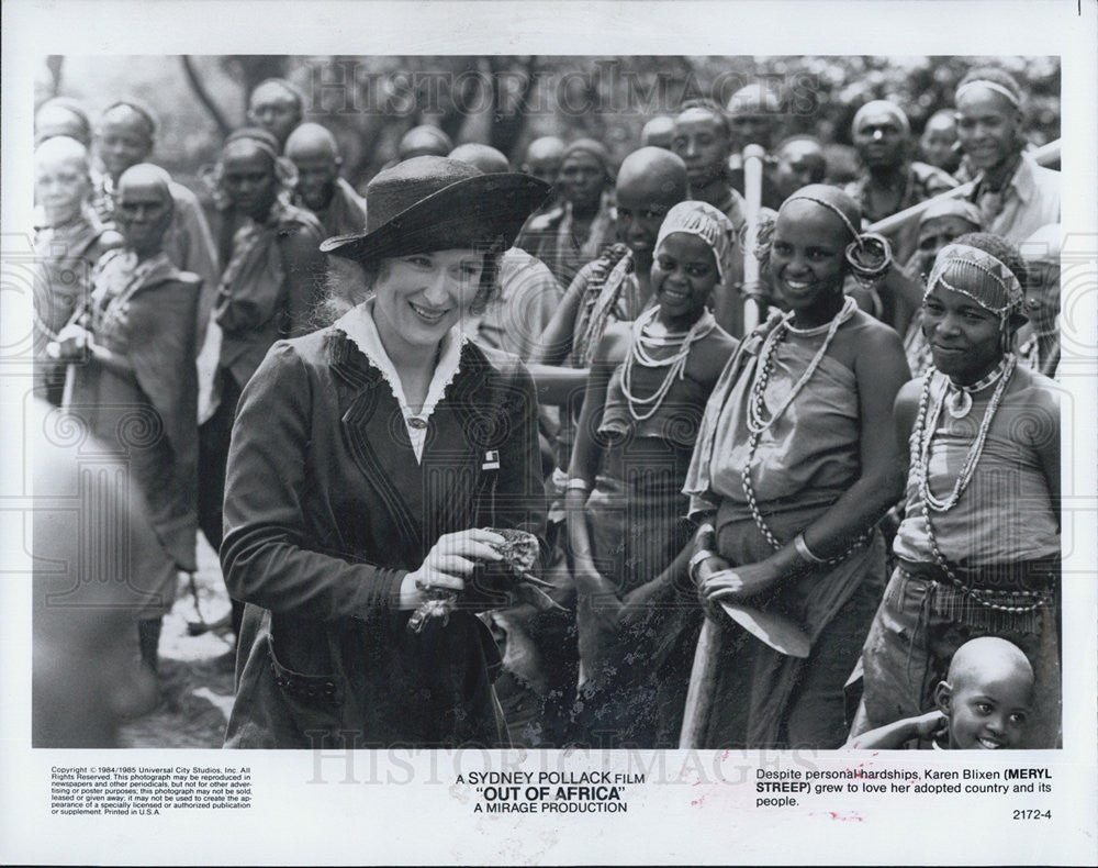 1984 Press Photo Meryl Streep in &quot;Out of Africa&quot; - Historic Images