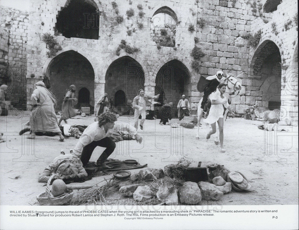 1982 Press Photo Phoebe Cates and Willie Aames in &quot;Paradise&quot; - Historic Images