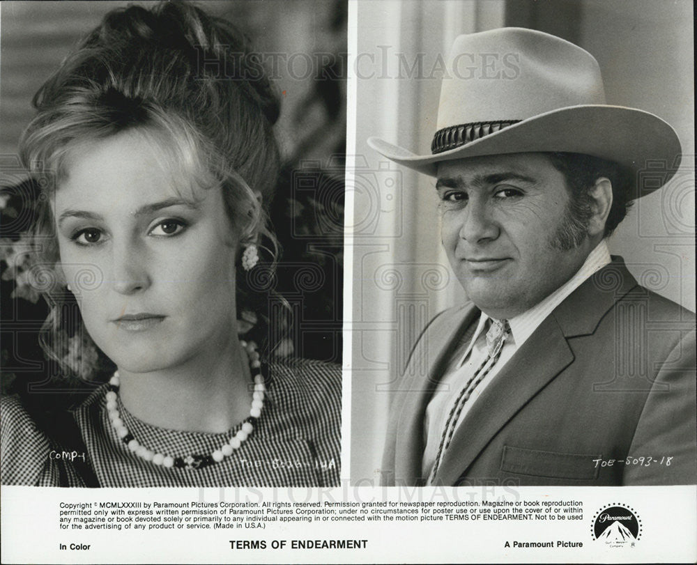 1983 Press Photo MacLaine And Nicholson Star In &quot;Terms Of Endearment&quot; - Historic Images