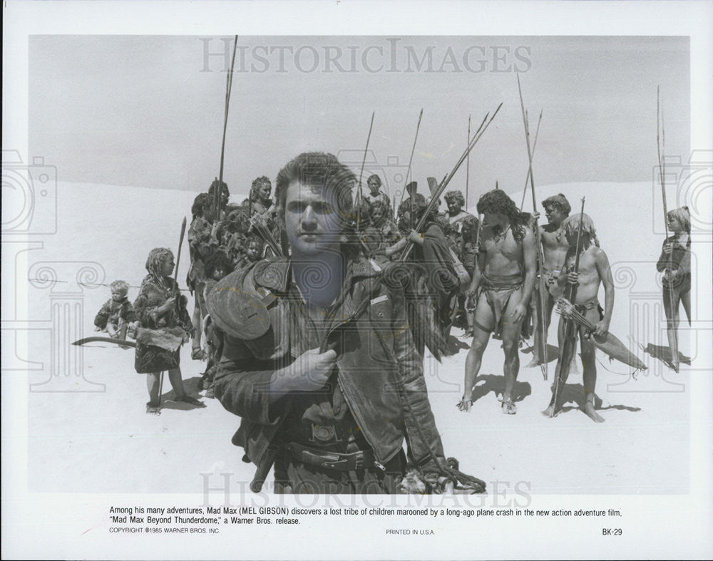 1985 Press Photo Mel Gibson Stars In "Mad Max Beyond Thunderdome" - Historic Images