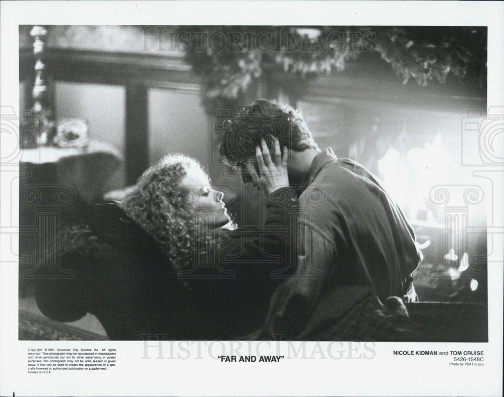 1992 Press Photo Nicole Kidman And Tom Cruise Star In &quot;Far And Away&quot; - Historic Images