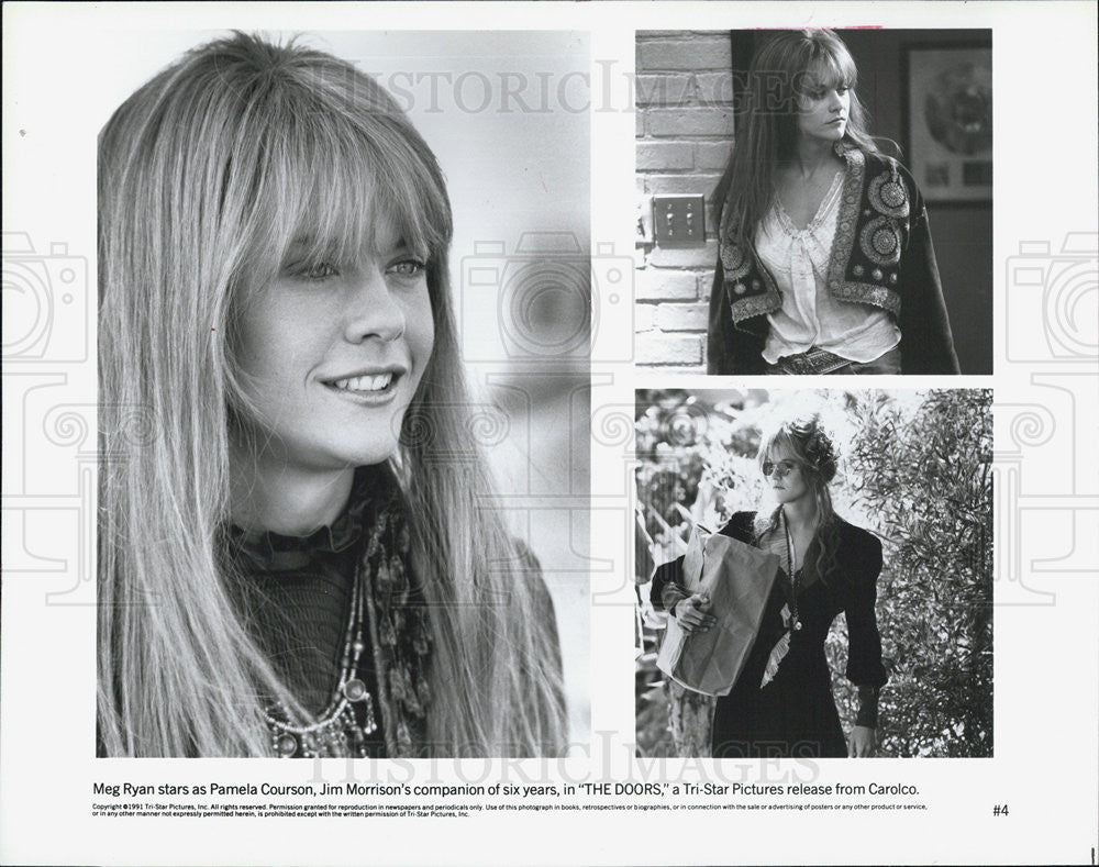1991 Press Photo Actress Meg Ryan In Movie "The Doors" - Historic Images