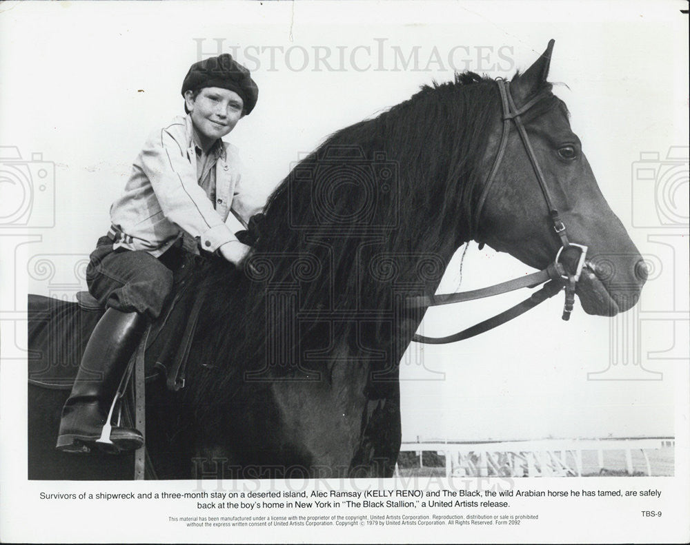 Actor Kelly Reno In Movie The Black Stallion 1979 vintage promo photo ...