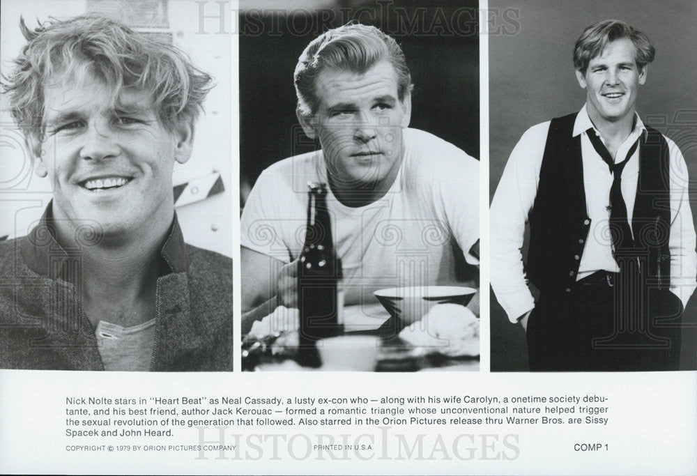 1979 Press Photo Actor Nick Nolte In Movie &quot;Heart Beat&quot; - Historic Images