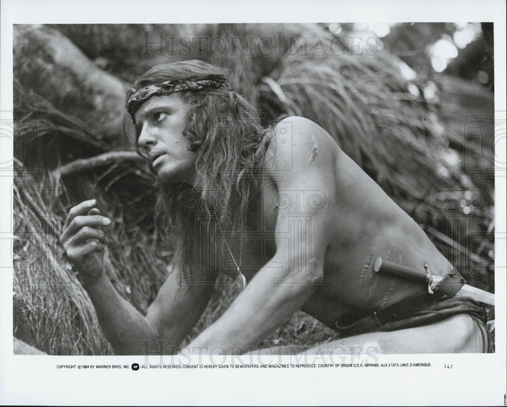 1984 Press Photo Lambert In &quot;Greystoke: The Legend Of Tarzan, Lord Of The Apes&quot; - Historic Images