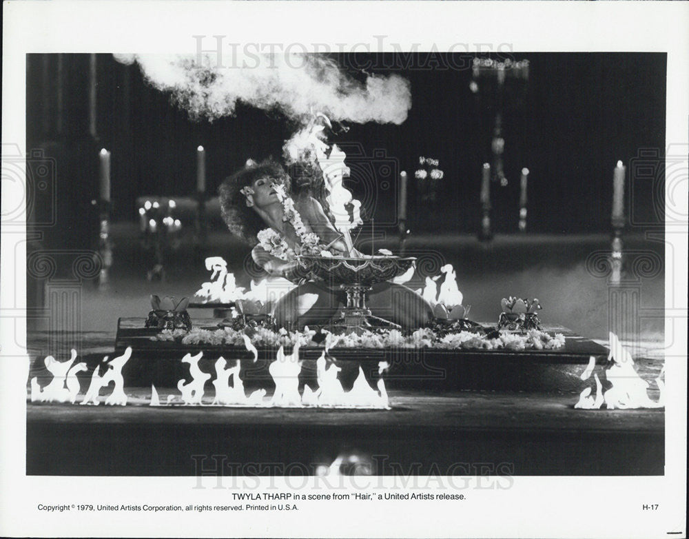 1979 Press Photo Twyla Tharp in &quot; Hair&quot;. - Historic Images