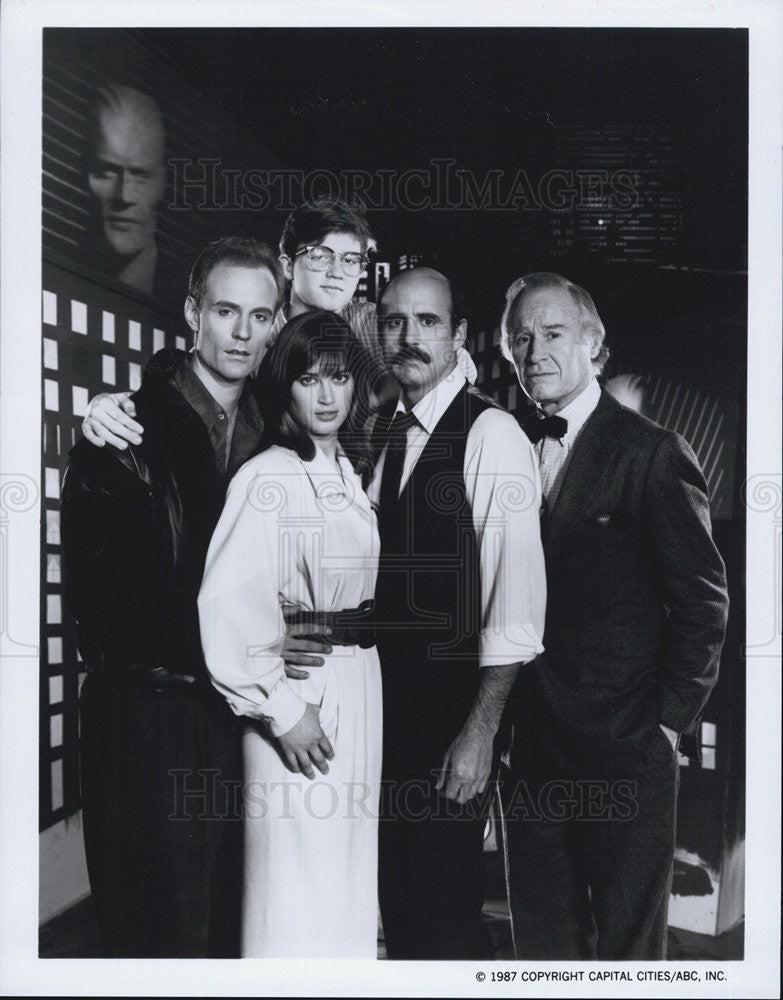 Cast Of ABC TV Series Max Headroom, Matt Frewer, Amanda Pays 1987 ...