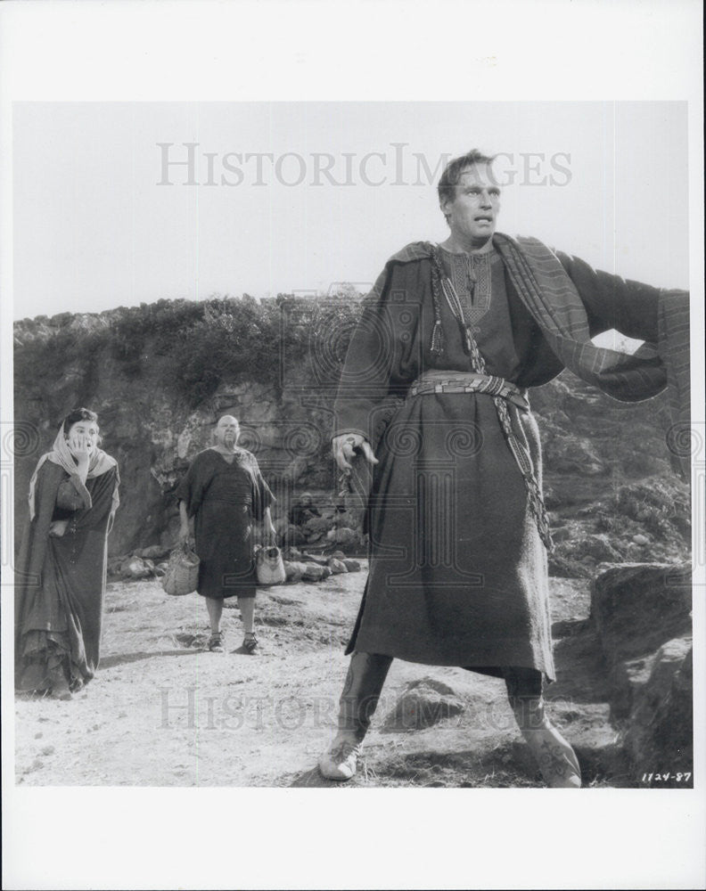 1959 Press Photo Actor Charlton Heston In Movie "Ben-Hur" - Historic Images