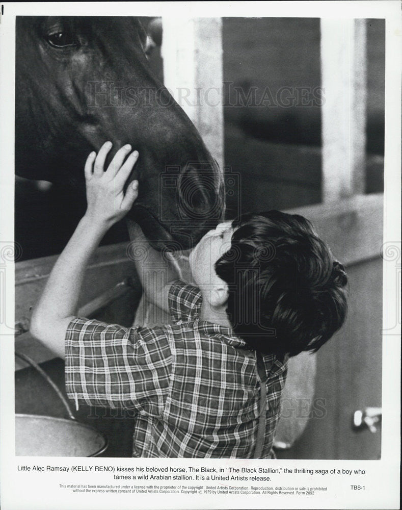 1979 Press Photo Kelly Reno In Movie &quot;The Black Stallion&quot; - Historic Images