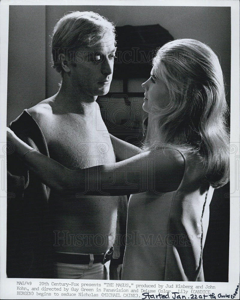 1969 Press Photo Candice Bergen and Michael Caine in &quot;The Magus&quot;. - Historic Images