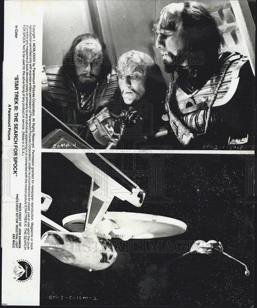 1984 Press Photo Scenes From Film "Star Trek III: The Search For Spock" Starring - Historic Images