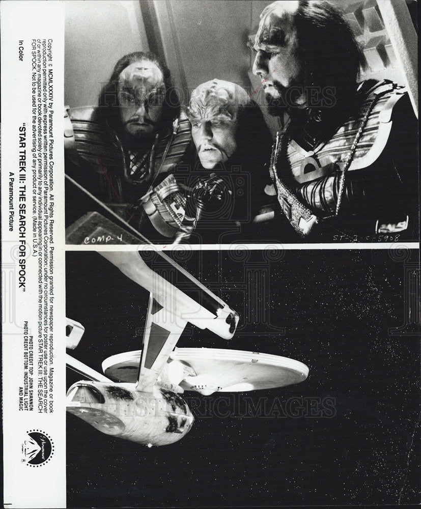 1984 Press Photo Scenes From Film &quot;Star Trek III: The Search For Spock&quot; Starring - Historic Images