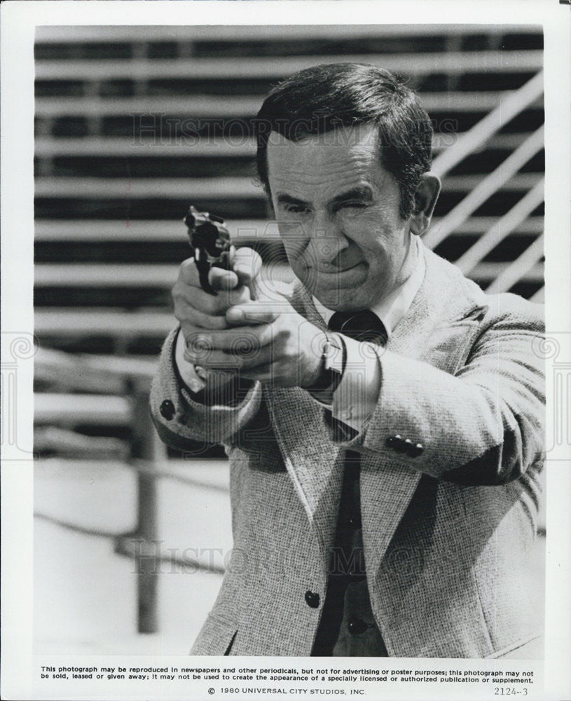1980 Press Photo Don Adams in "The Nude Bomb". - Historic Images