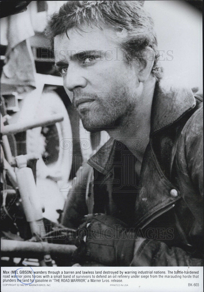 1982 Press Photo Mel Gibson Stars In &quot;The Road Warrior&quot; - Historic Images