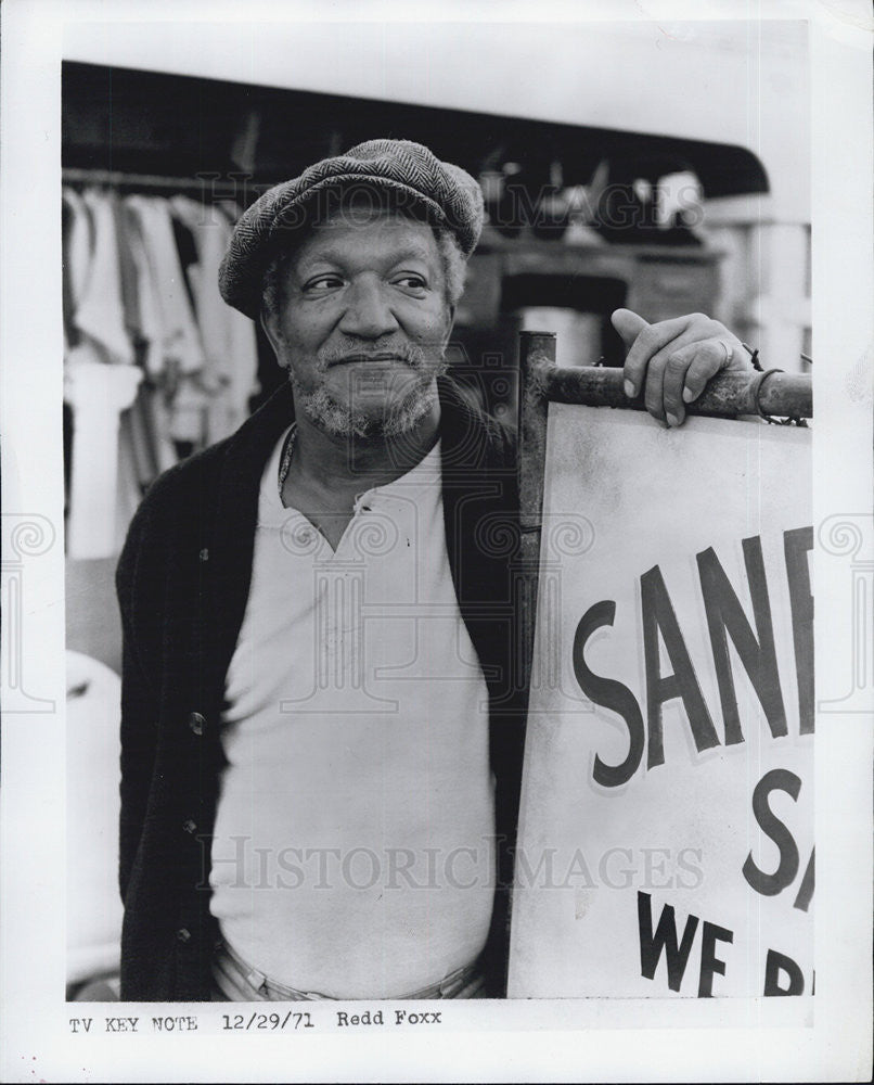 1971 Press Photo Comedian And Actor Redd Foxx Star Of &quot;Sanford And Son&quot; NBC-TV - Historic Images