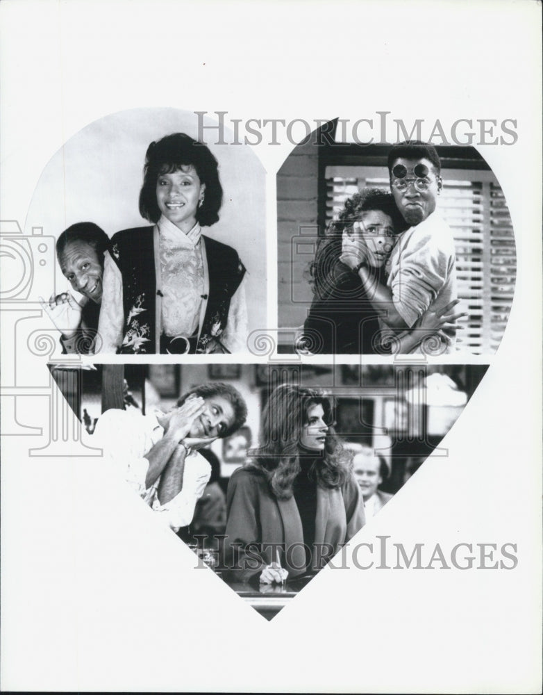 1991 Press Photo Cast of &quot;The Cosby Shoe-A Different world&quot;. - Historic Images