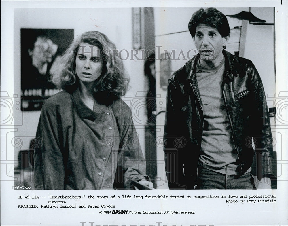 1984 Press Photo &quot;Heartbreakers&quot; Kathryn Harrold &amp; Peter Coyote- Historic Images