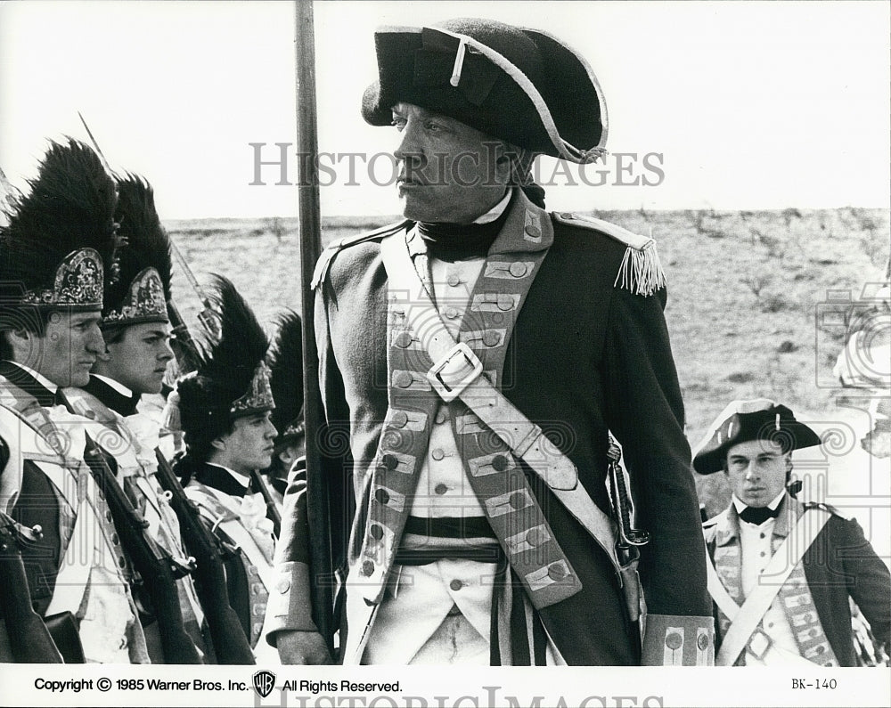 1985 Press Photo Donald Sutherland, &quot;The Revolution&quot;- Historic Images