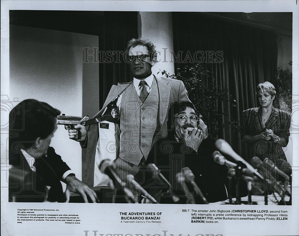 1988 Press Photo "The Adventures of Buckaroo Banzai"Christopher Lloyd,Robert Ito- Historic Images